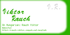 viktor rauch business card